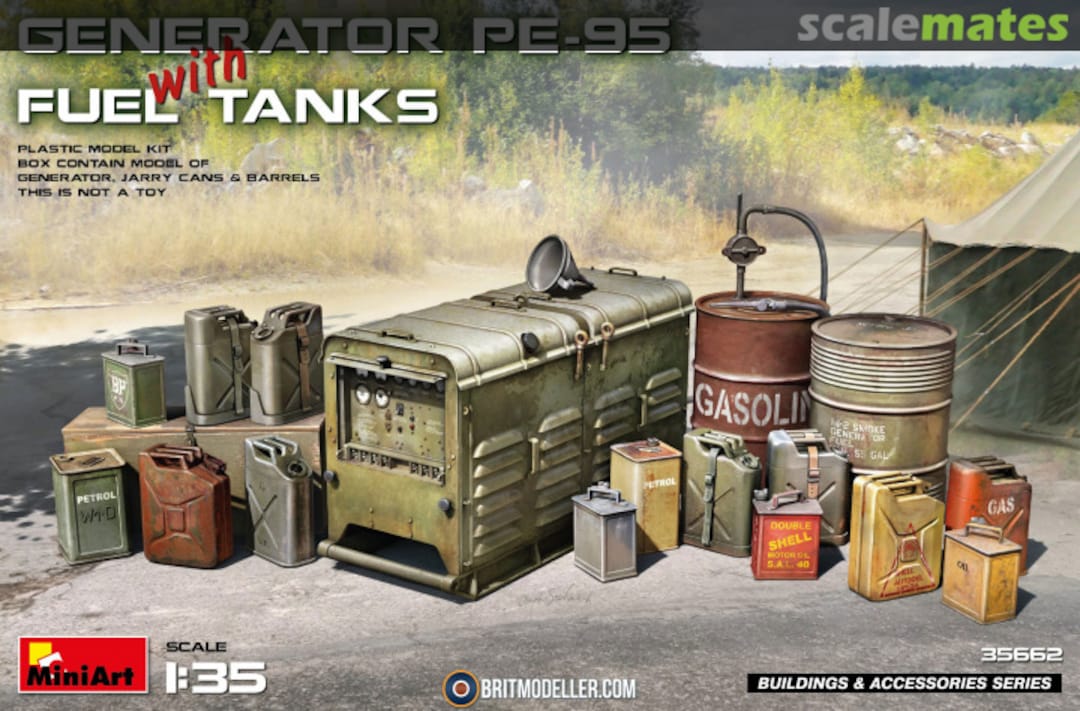 Boxart Generator PE-95 with Fuel Tanks 35662 MiniArt