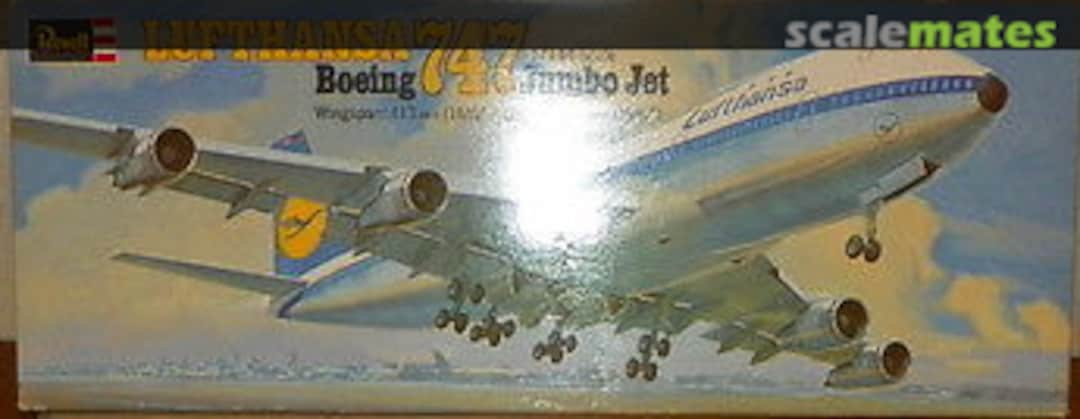 Boxart Lufthansa Boeing 747 Jumbo Jet 0176 Revell