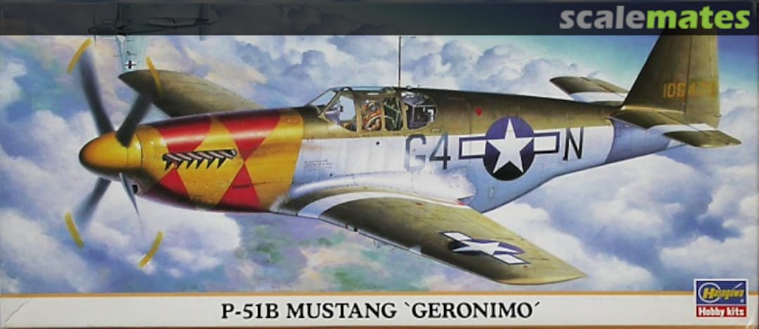 Boxart P-51B Mustang `Geronimo´ 00279 Hasegawa