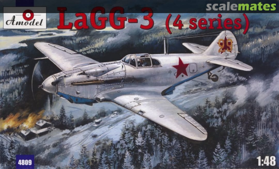 Boxart LaGG-3 (4 series) Soviet fighter 4809 Amodel