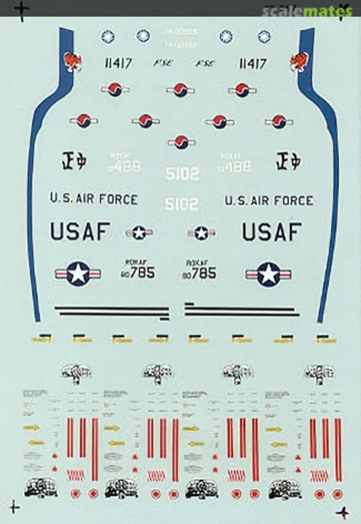 Boxart F-5E's of the Korean, Nationalist Chinese (and USAF) 72-367 SuperScale International