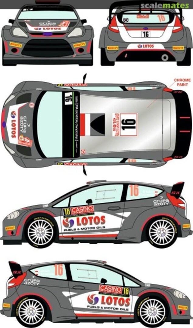 Boxart Ford Fiesta RS WRC Lotos # 16 RD24-023 Racing Decals 43