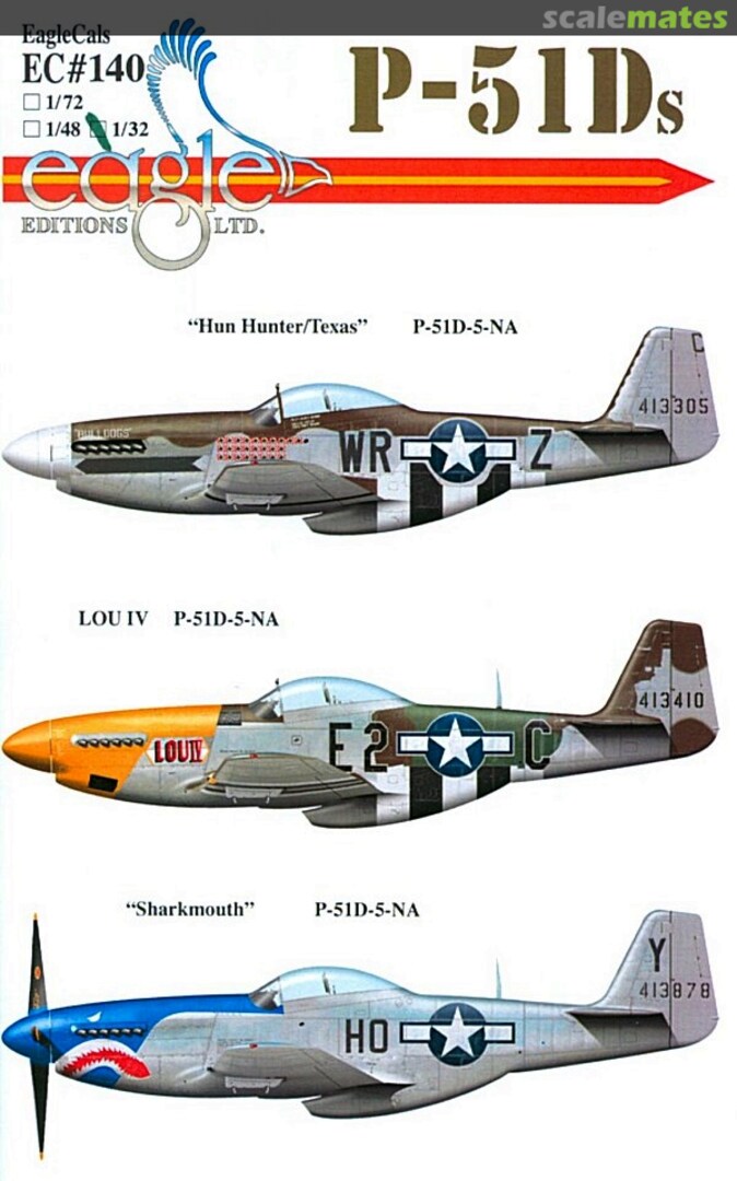 Boxart P-51Ds EagleCals EC32-140 Eagle Editions