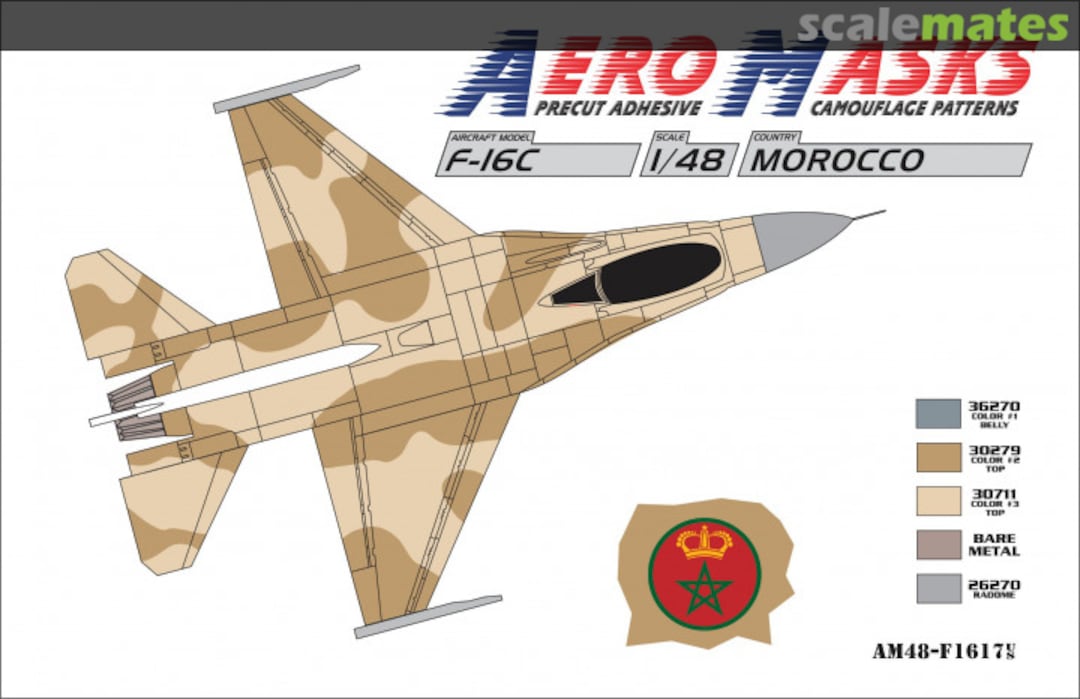 Boxart F-16C Morocco AM48-F1617 AeroMasks