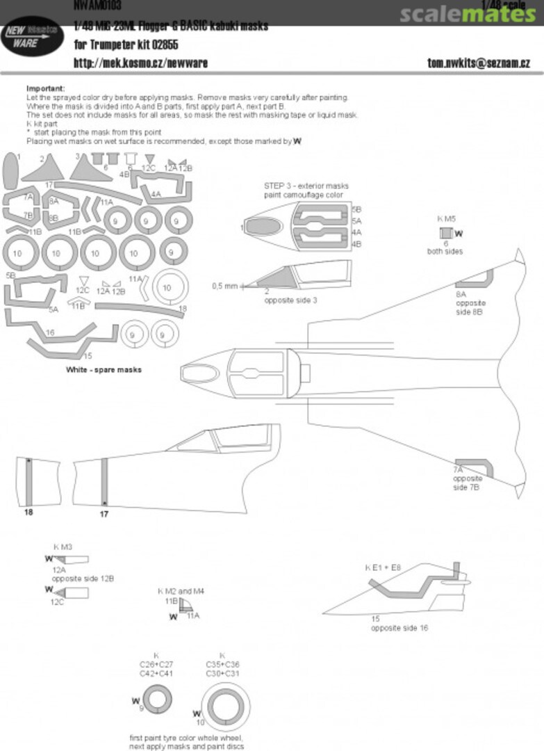 Boxart Mikoyan MiG-23ML Flogger-G BASIC NWAM103 New Ware