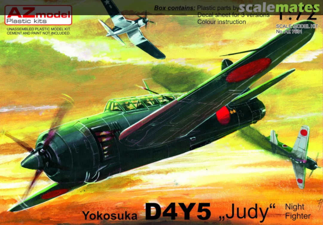 Boxart Yokosuka D4Y5 Judy 'Night Fighter' AZ7631 AZmodel