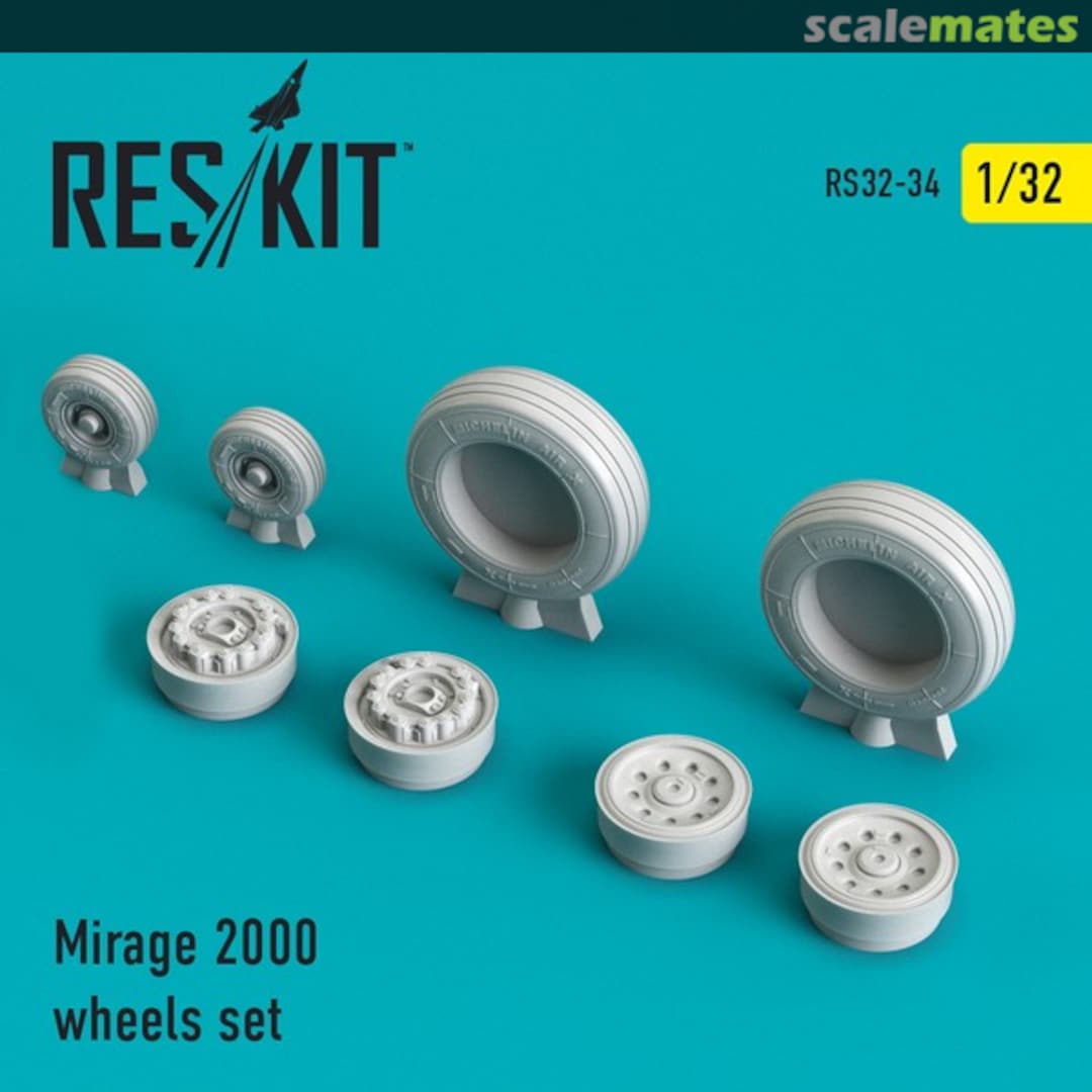 Boxart Mirage 2000 - wheels set RS32-0034 ResKit