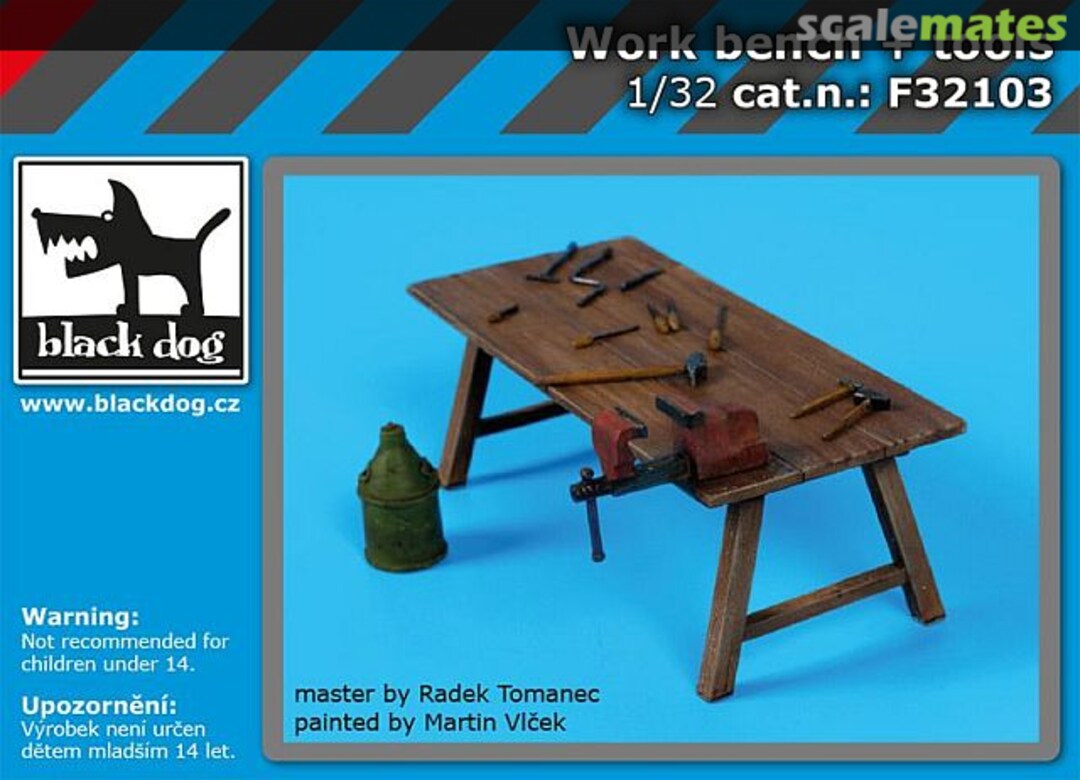 Boxart Work bench + tools F32103 Black Dog