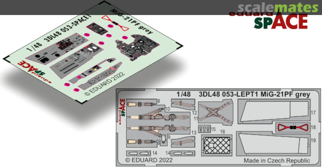 Boxart MiG-21PF grey 3DL48053 Eduard