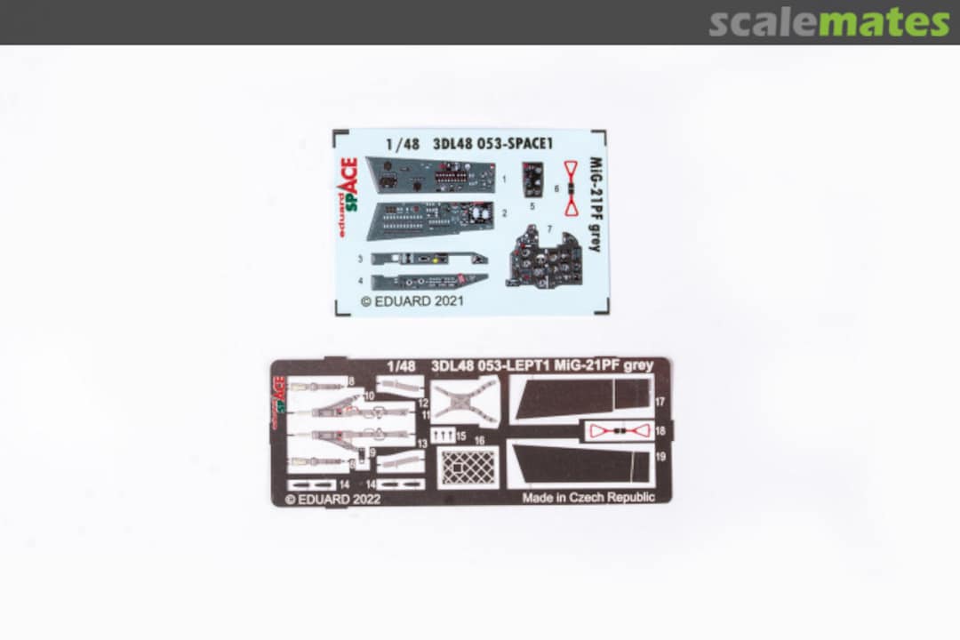 Contents MiG-21PF grey 3DL48053 Eduard