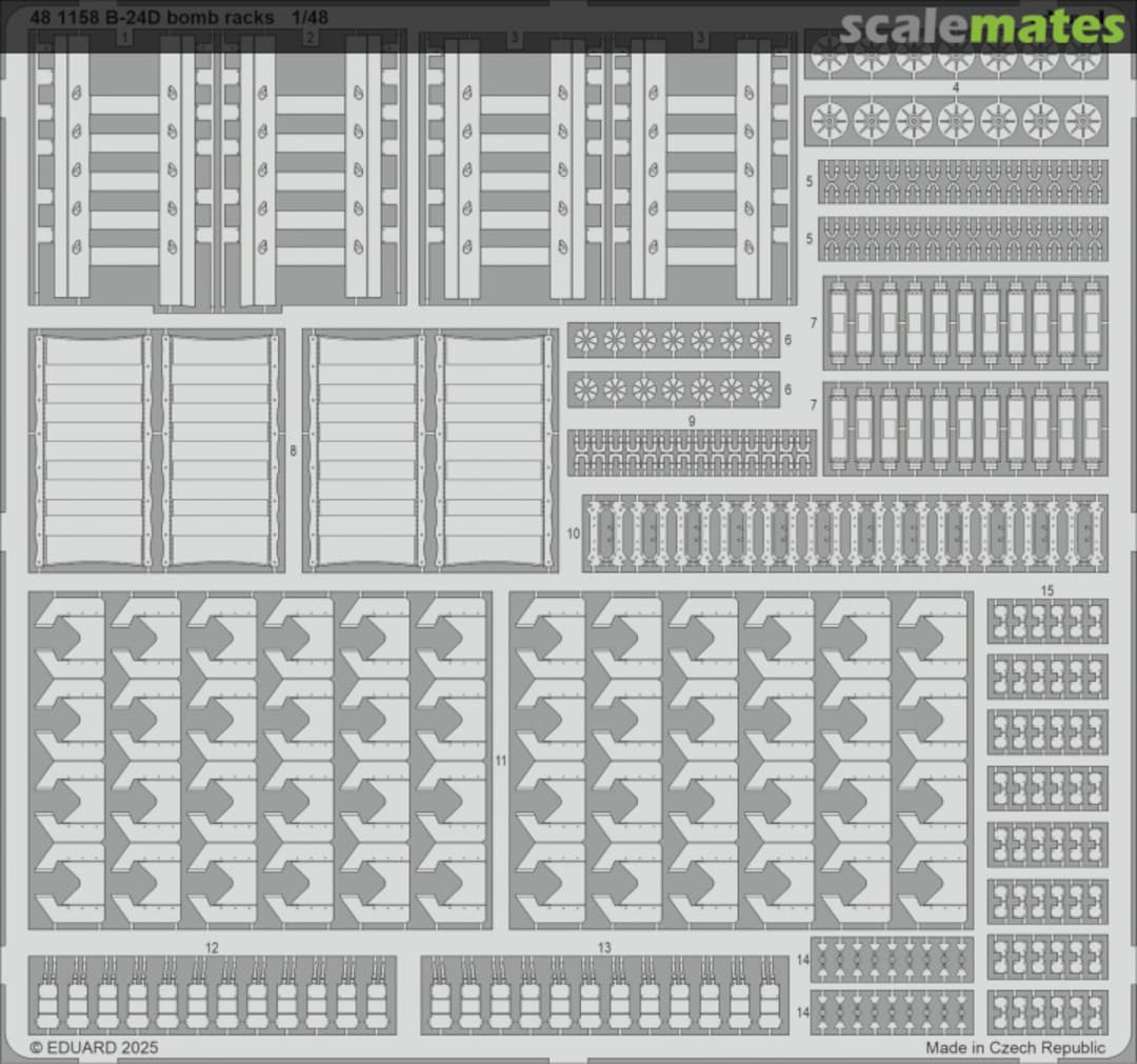 Boxart B-24D Bomb Racks 481158 Eduard