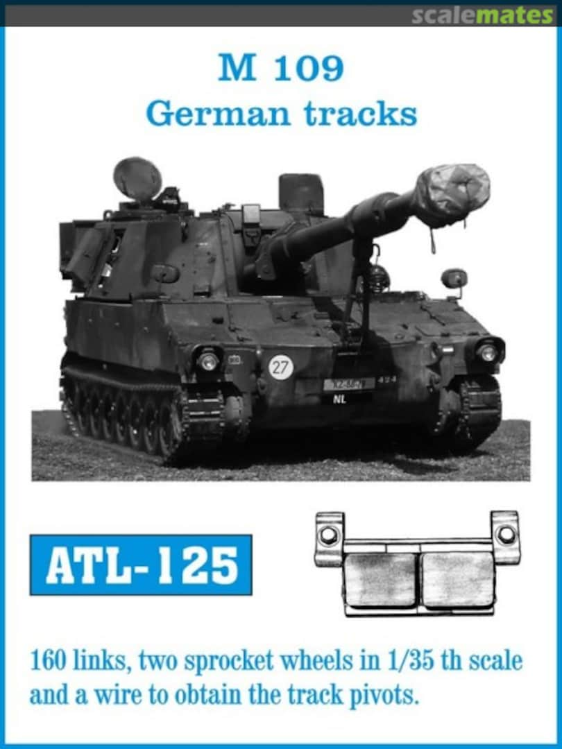 Boxart M109 German tracks ATL-125 Friulmodel