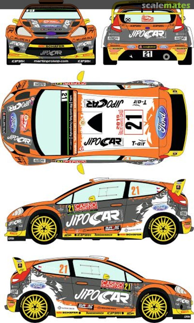 Boxart Ford Fiesta RS WRC Jipocar Czech National Team # 21 RD24-020 Racing Decals 43