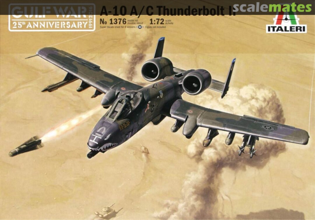 Boxart A-10A/C Thunderbolt II 1376 Italeri