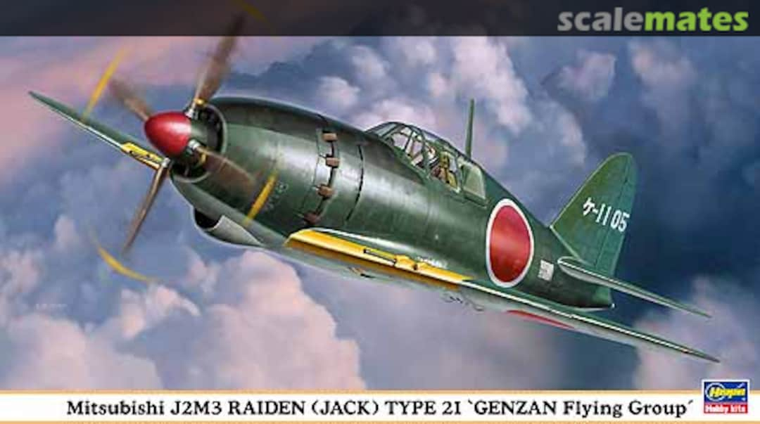 Boxart Mitsubishi J2M3 Raiden (Jack) Type 21 'Genzan Flying Group' 09890 Hasegawa