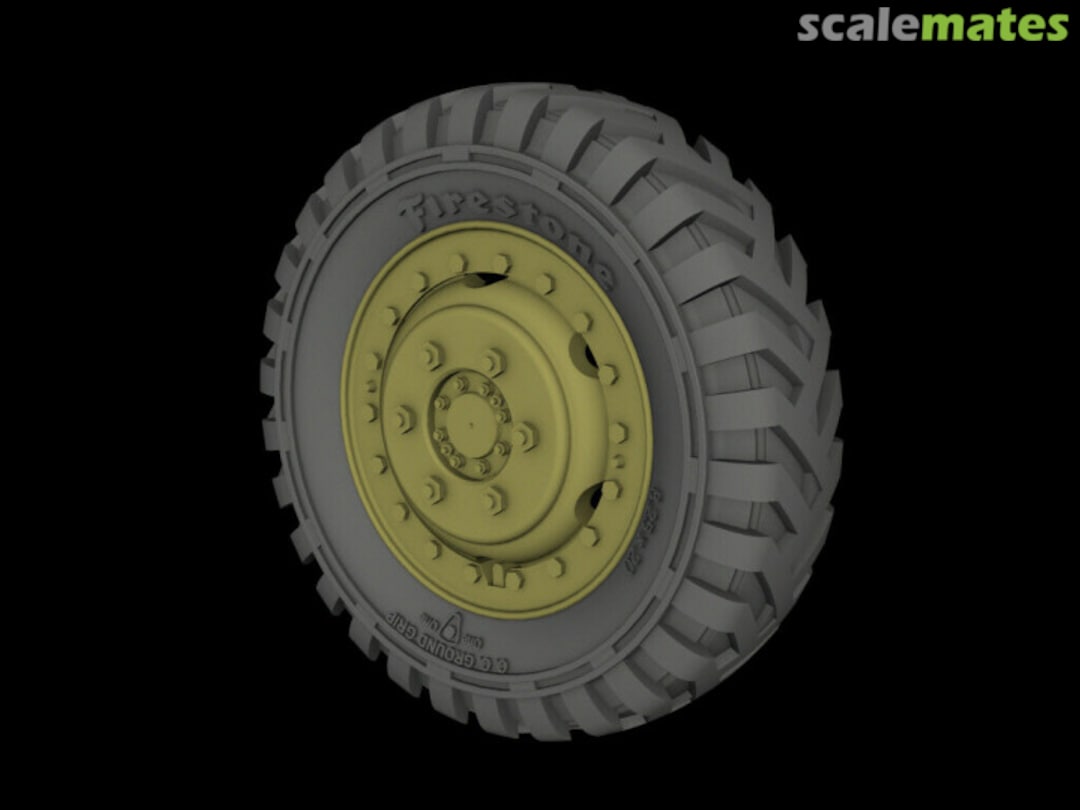 Boxart M3 Scout car road wheels (Firestone) RE35-668 Panzer Art