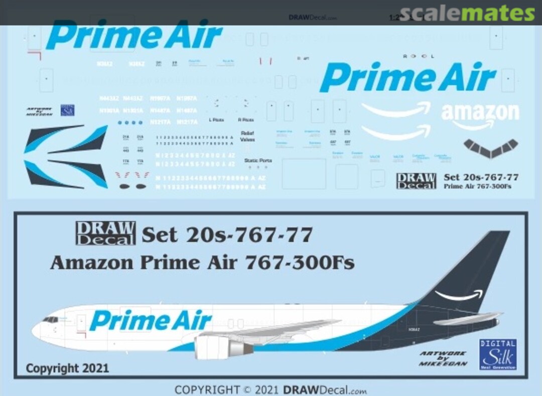 Boxart Amazon Prime Air 767-300Fs 20-767-77 Draw Decal