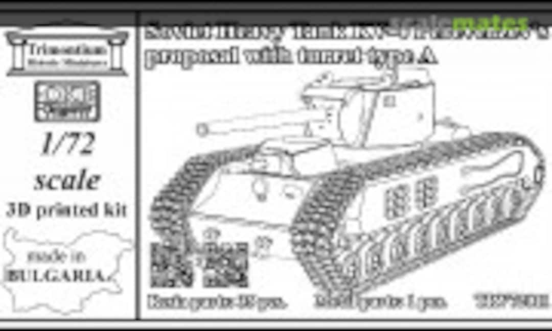 1:72 Soviet Heavy Tank KV-4 Pereverzev's proposal with turret type A (OKB Grigorov TRV72011)