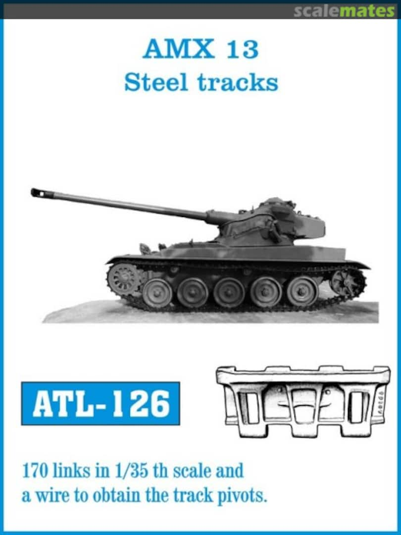 Boxart AMX-13 Steel tracks ATL-126 Friulmodel