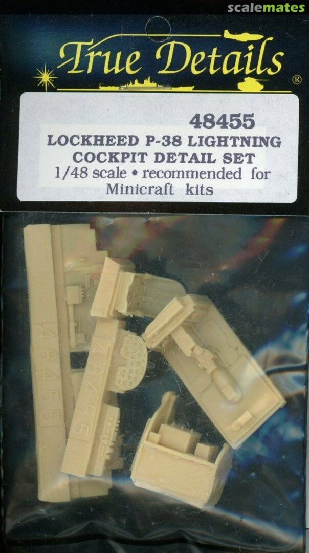 Boxart P-38 Cockpit Set 48455 True Details