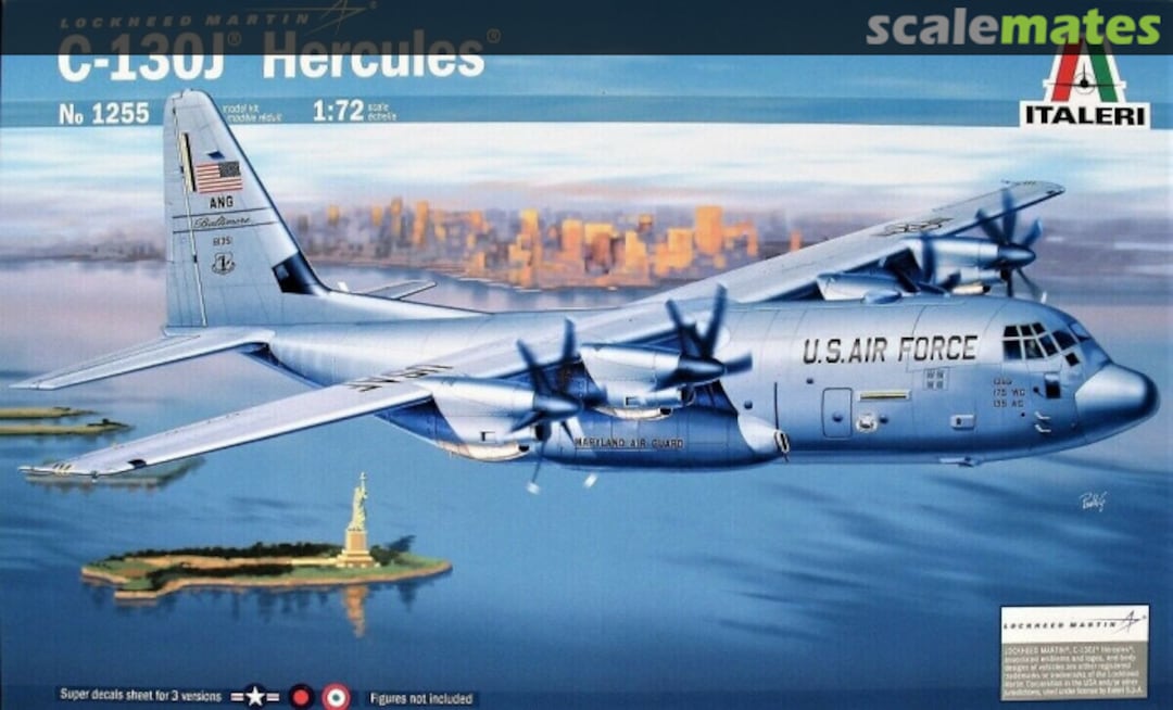 Boxart C-130J Hercules 1255 Italeri