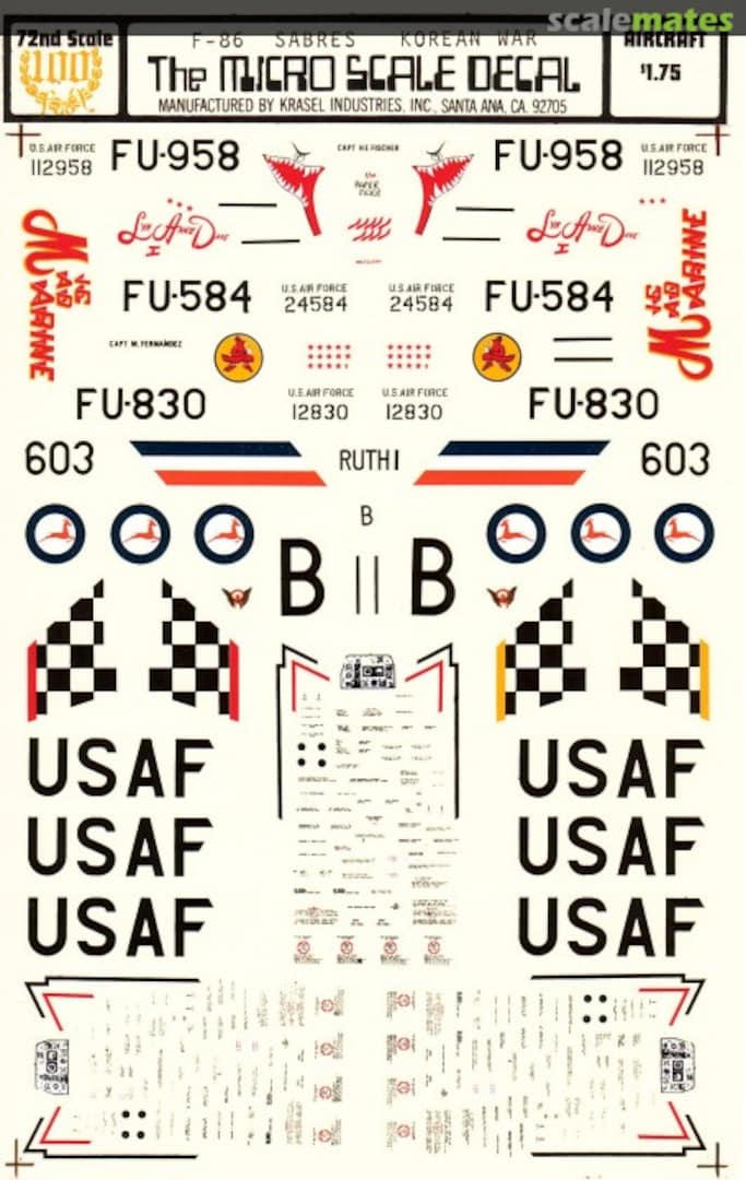 Boxart F-86 Sabres 72-100 Microscale