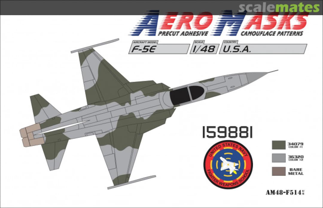 Boxart F-5E USA 159881 USNFWS AM48-F514 AeroMasks