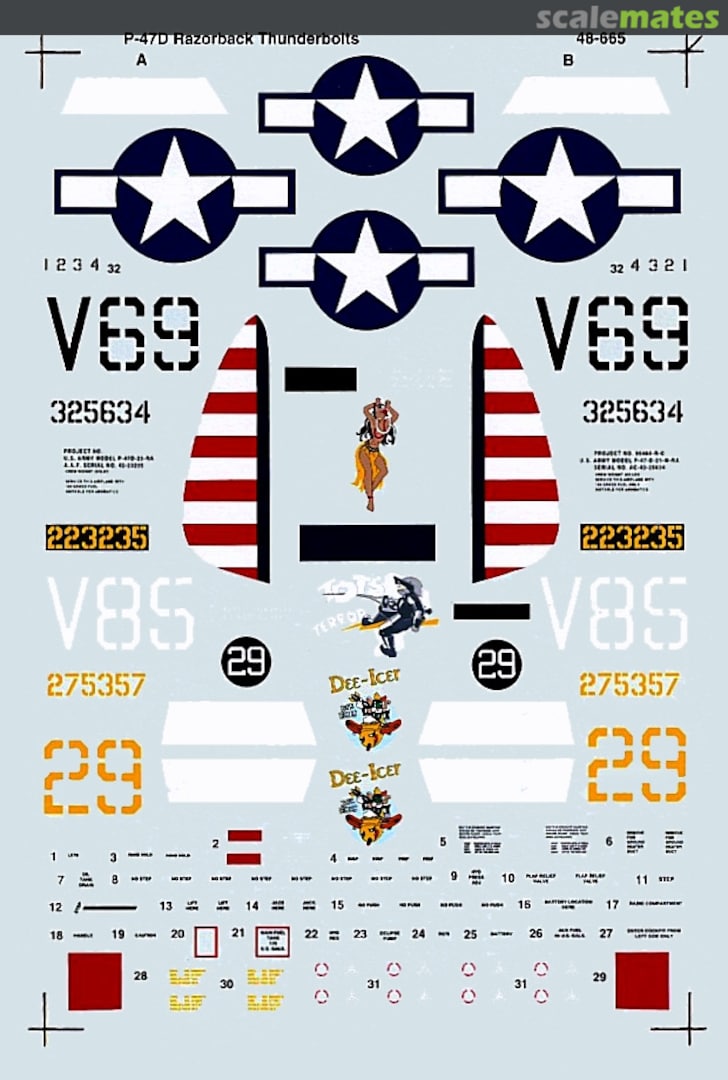 Boxart P-47D Razorbacks 48-0665 SuperScale International