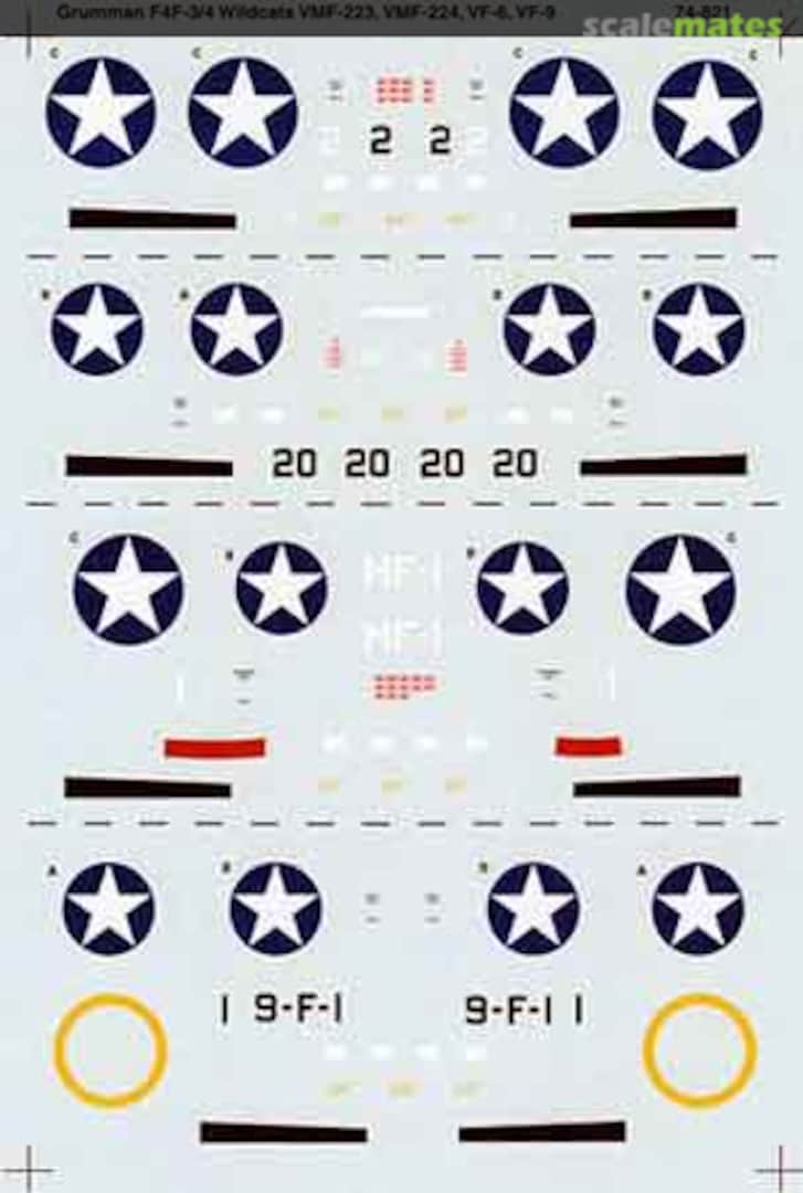 Boxart Grumman F4F-3/4 Wildcats 72-821 SuperScale International