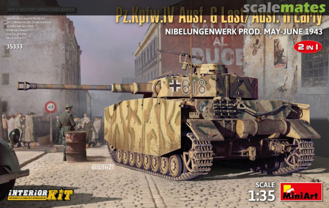 Boxart Pz.Kpfw.IV Ausf. G Last/Ausf. H Early 35333 MiniArt