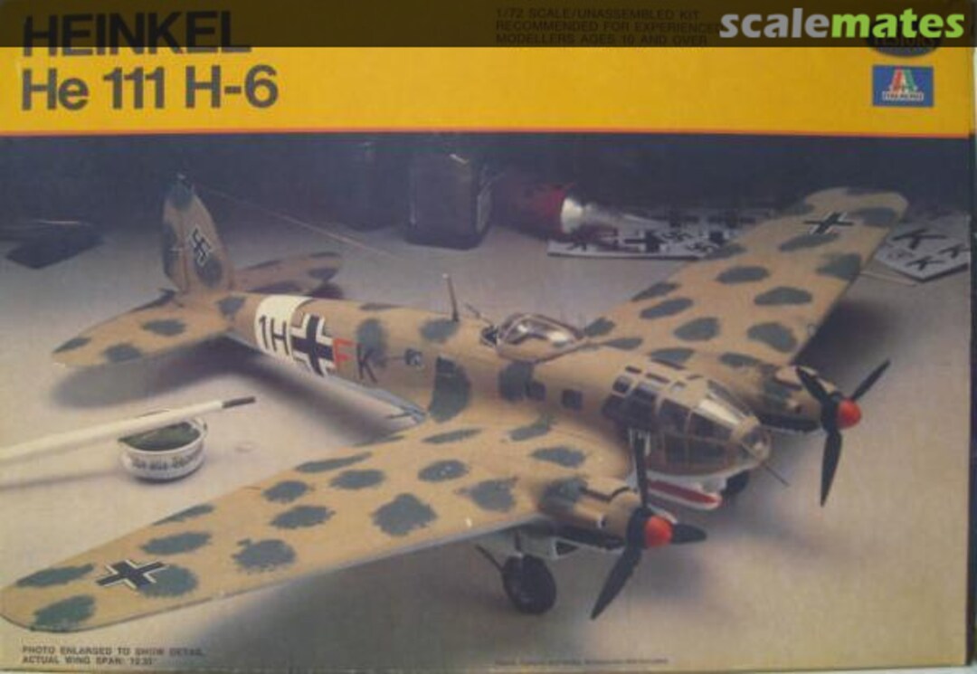 Boxart Heinkel He 111 H-6 866 Testors/Italeri