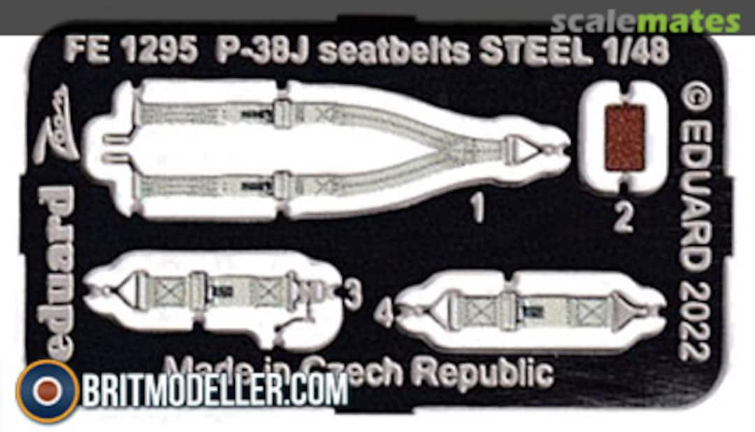 Boxart P-38J seatbelts FE1295 Eduard