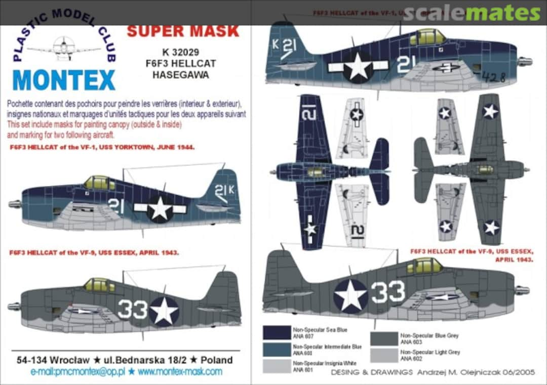 Boxart Grumman F6F-3 Hellcat K32029 Montex