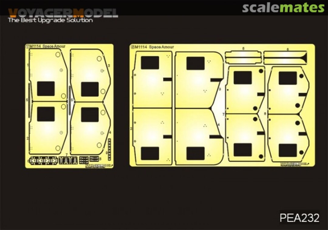 Boxart USMC HUMVEE M1114 Spaced Armour (GP) PEA232 Voyager Model