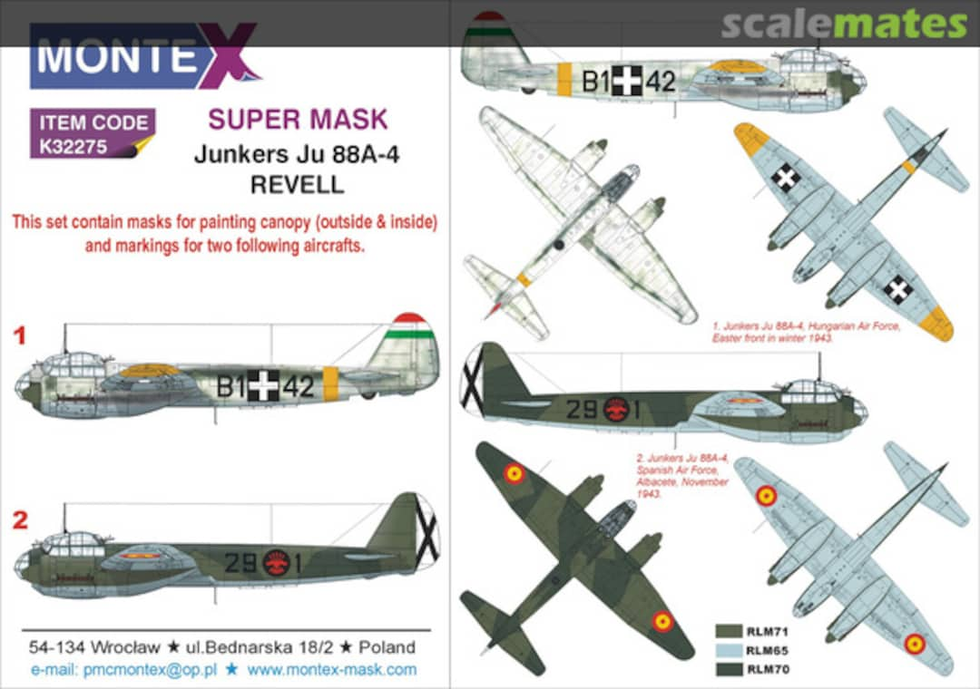 Boxart Junkers Ju 88A-4 K32275 Montex