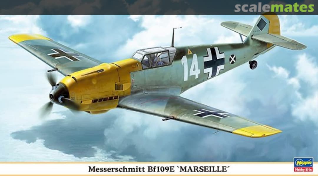 Boxart Messerschmitt Bf109E `Marseille´ 09892 Hasegawa