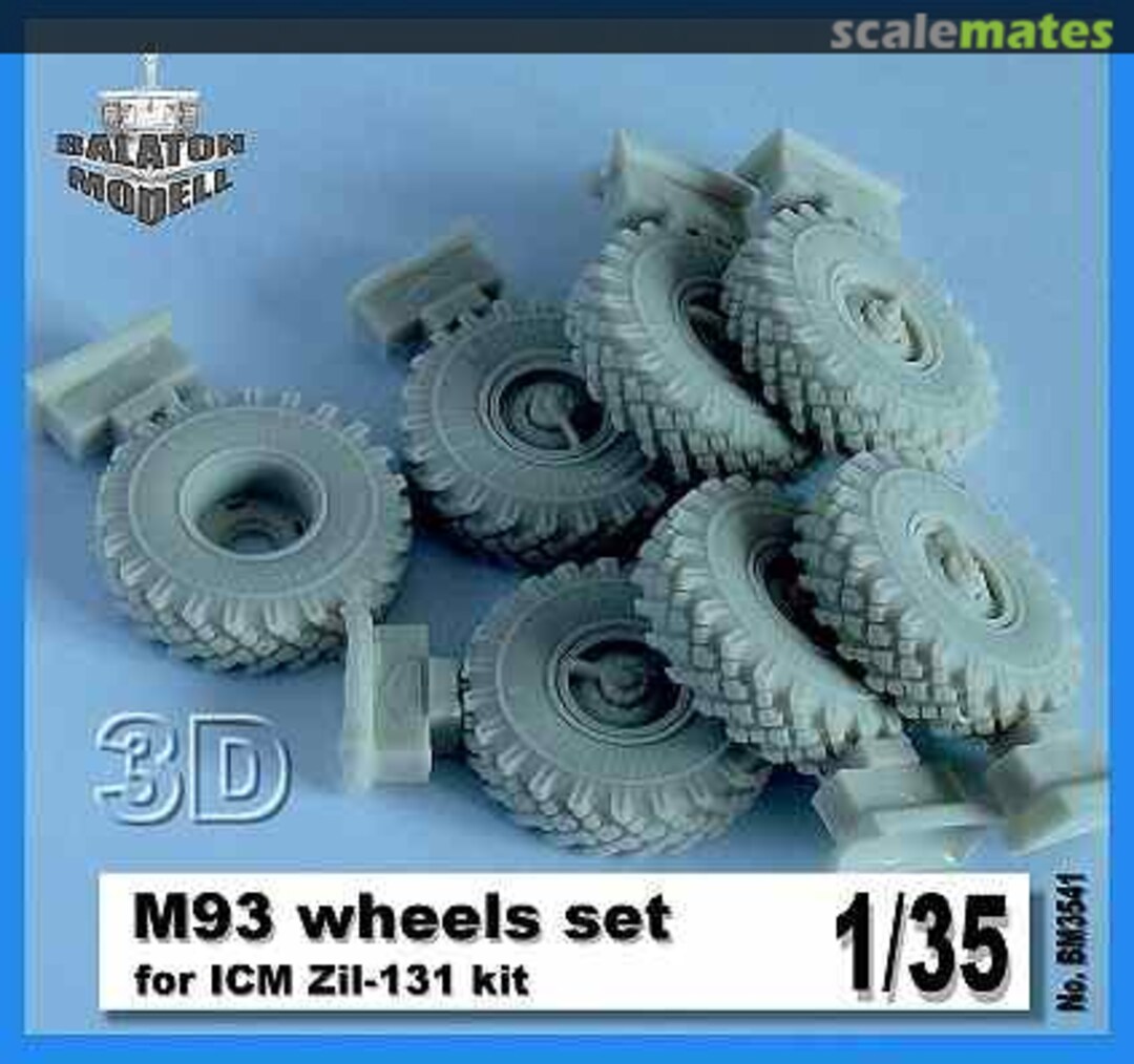 Boxart M-93 Wheels Set for ZiL-131 BM3541 Balaton Modell