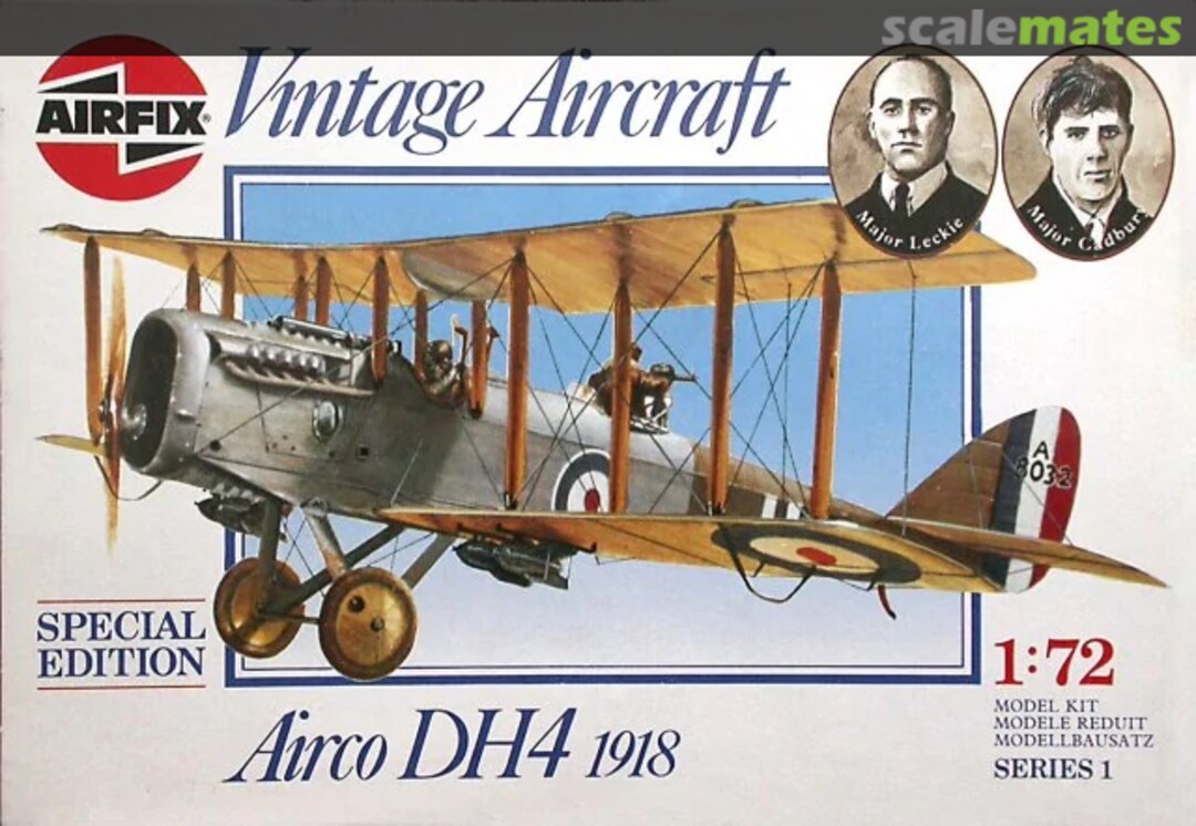 Boxart Airco DH4 1918 01079 Airfix