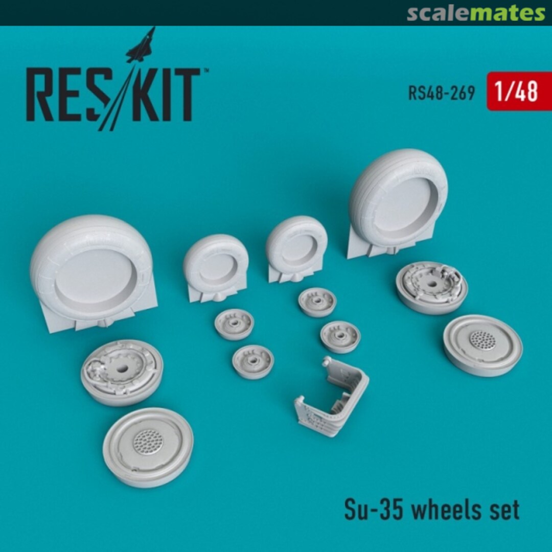 Boxart Su-35 wheels set RS48-0269 ResKit