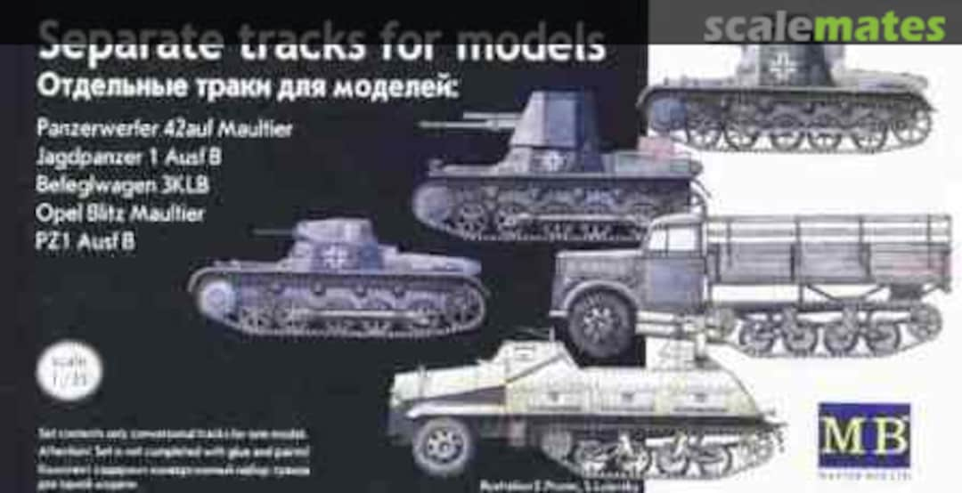 Boxart Separate tracks for models MB3505 Master Box