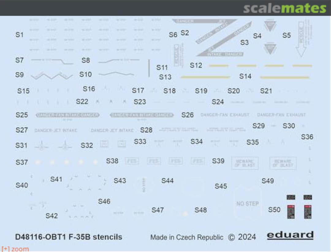 Boxart F-35B Stencils D48116 Eduard