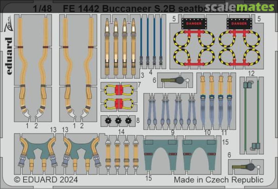 Boxart Buccaneer S.2B Seatbelts STEEL FE1442 Eduard