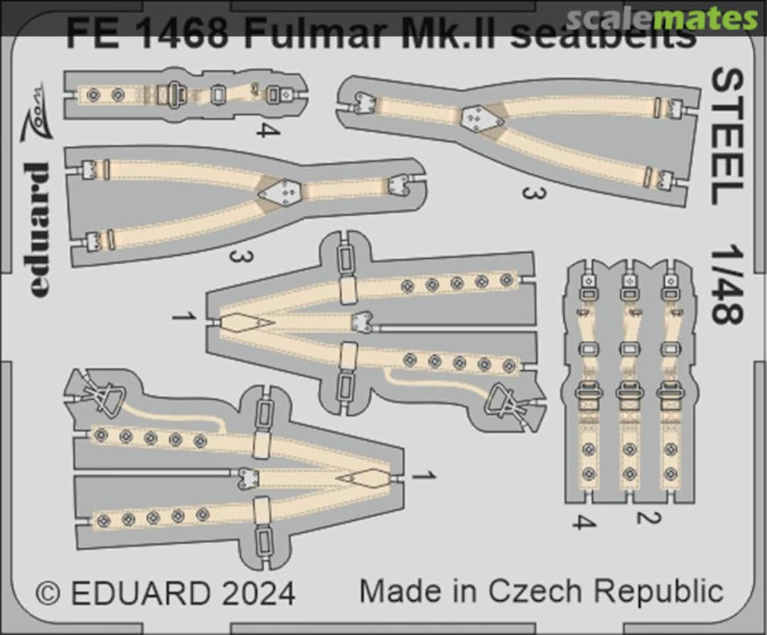 Boxart Fulmar Mk.II Seatbelts STEEL FE1468 Eduard