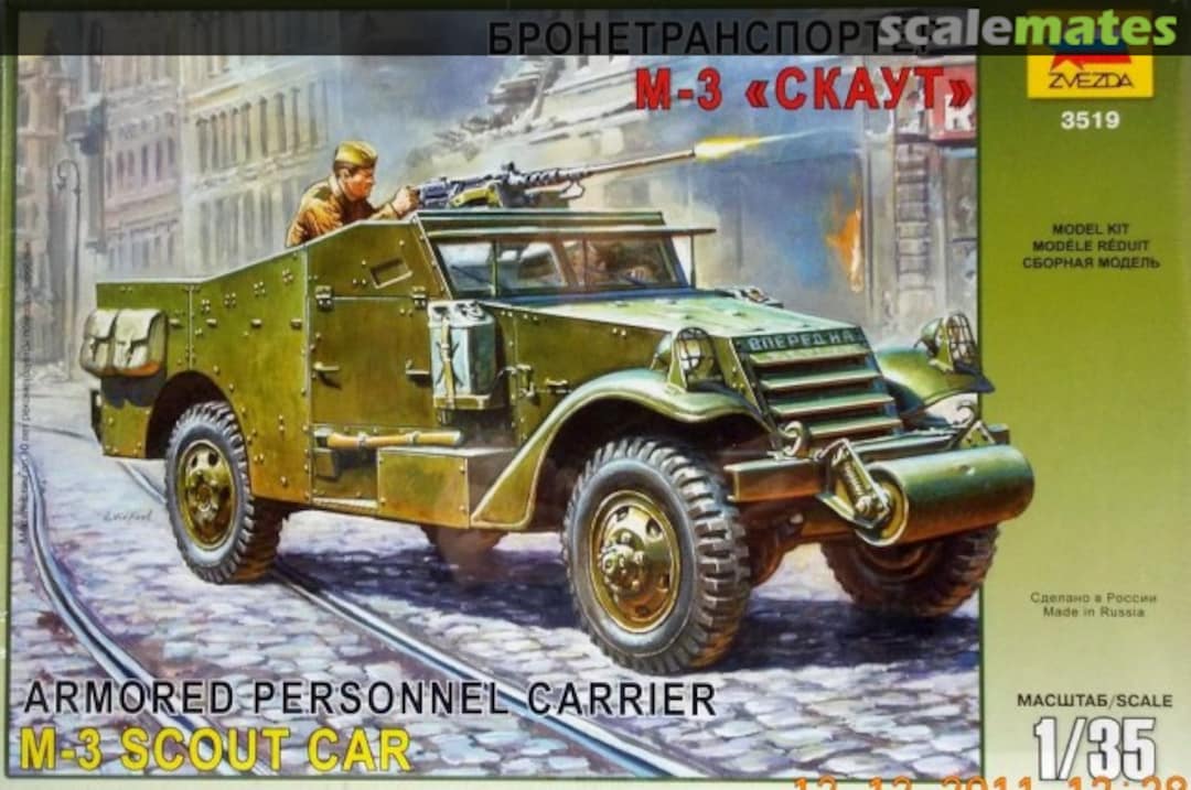 Boxart M3 Scout Car 3519 Zvezda