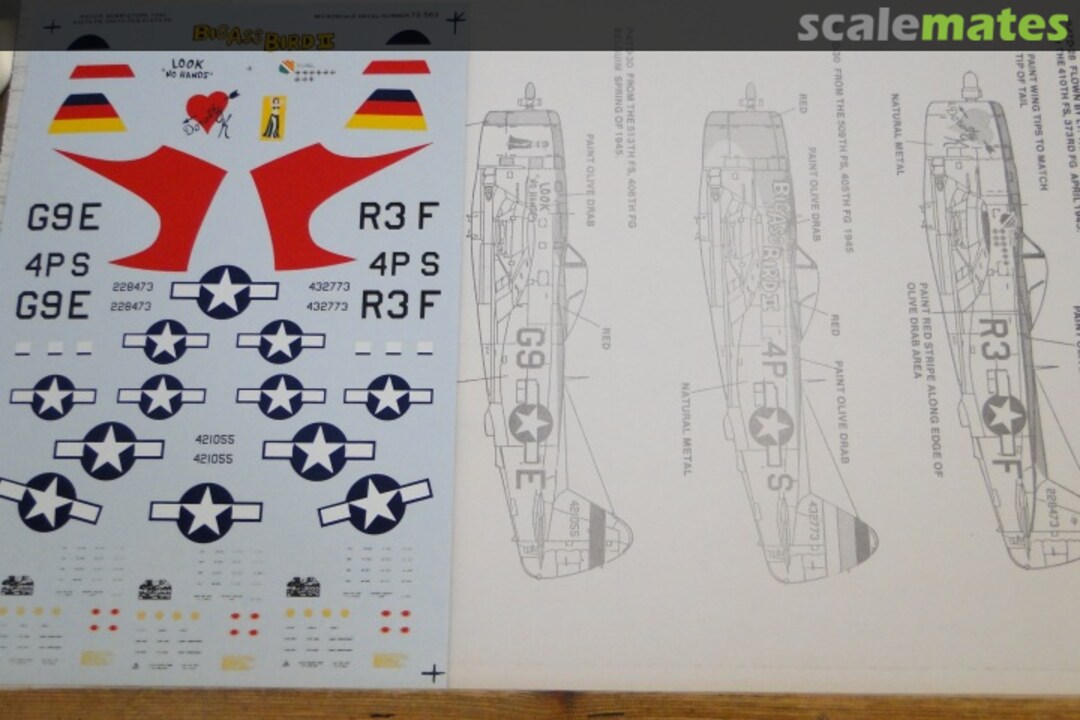 Boxart P-47 D Thunderbolt 72-562 Microscale