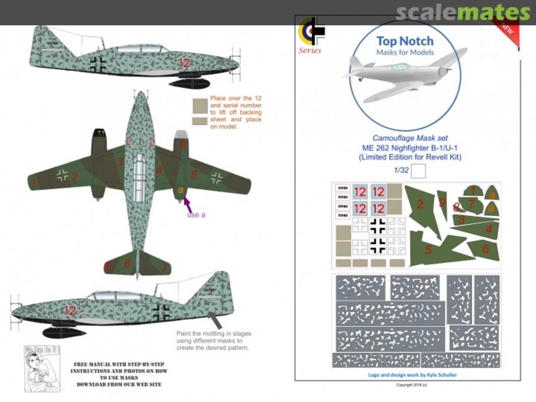 Boxart Messerschmitt Me-262B-1/U1 Nightfighter TNM32-S001 TopNotch