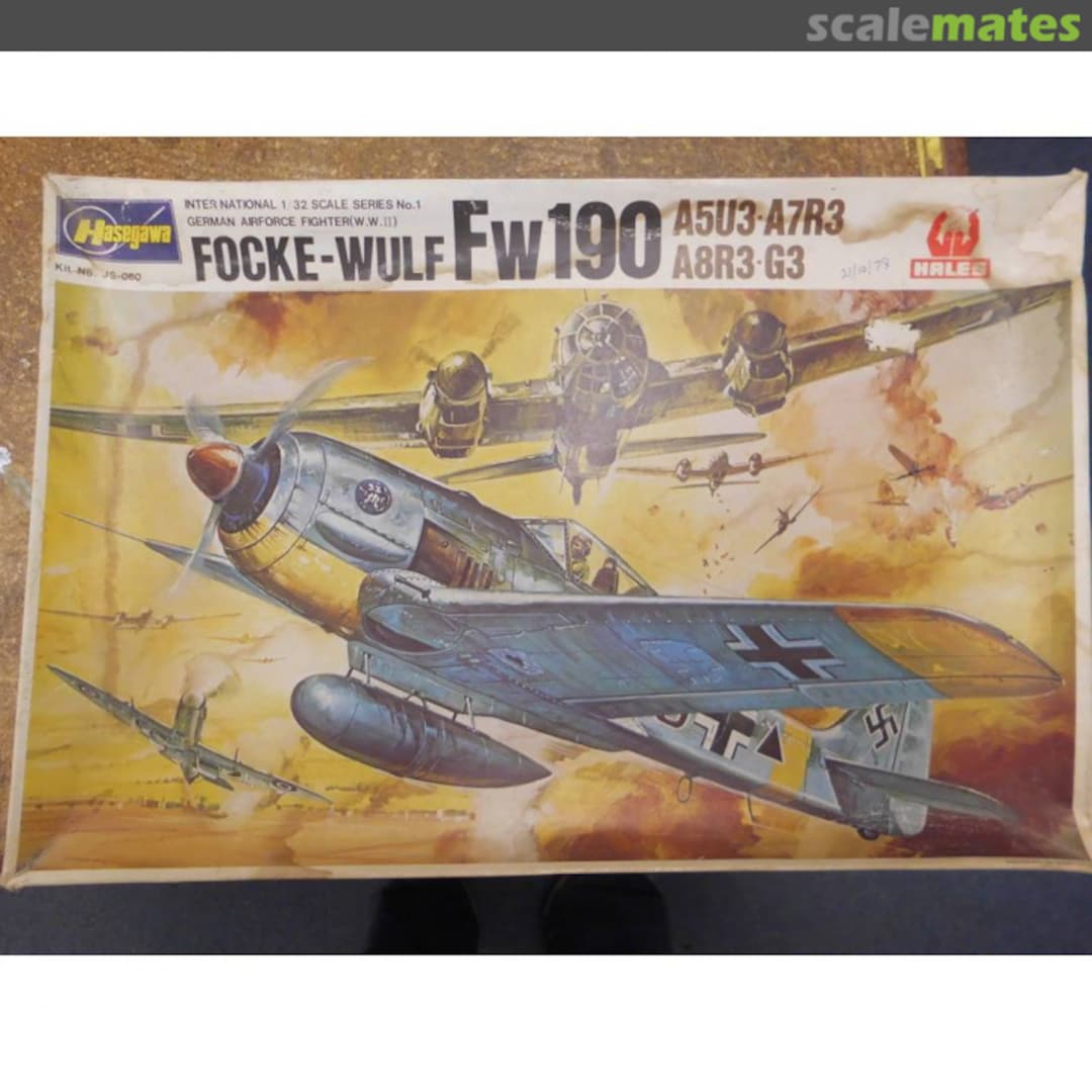 Boxart Focke-Wulf Fw190 A5U3-A7R3-A8R3-G3 JS-060 Hasegawa/Hales