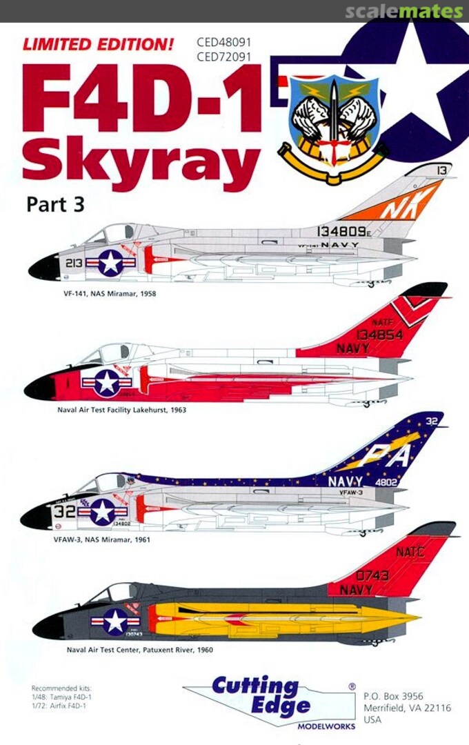 Boxart F4D-1 Skyrays CED48091 Cutting Edge Modelworks