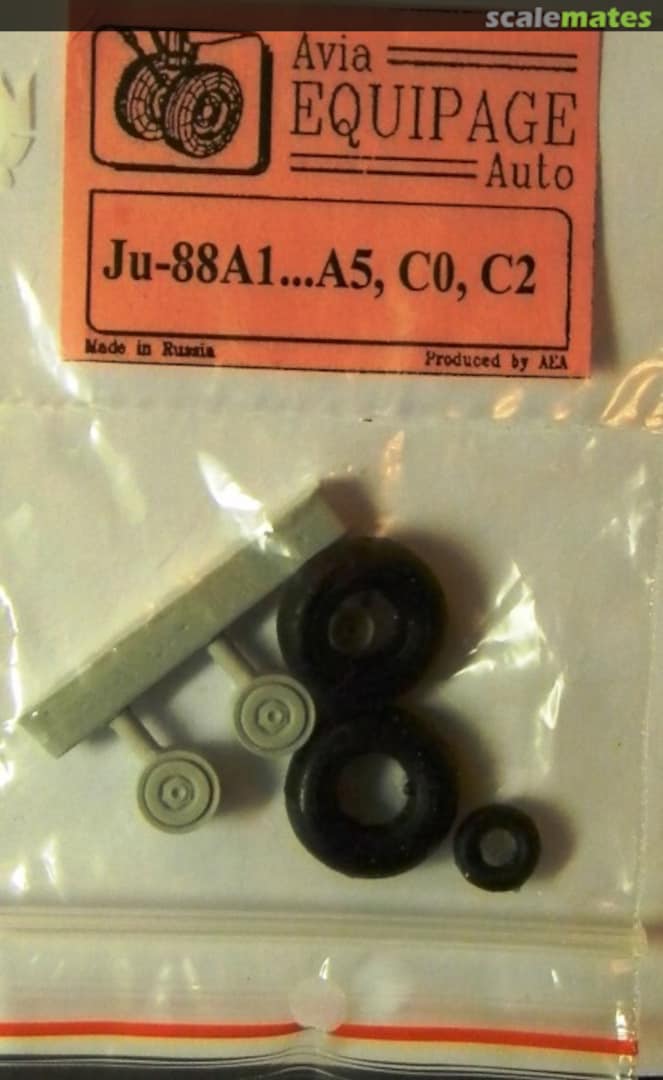 Boxart Junkers Ju-88A1...A5,C0...C2 wheel set 72040 Avia Equipage Auto