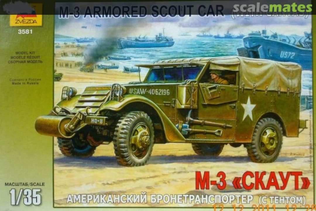 Boxart M3 Armored Scout Car 3581 Zvezda